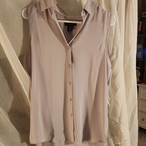 Rachel Zoe Light Lavender Sleeveless Blouse